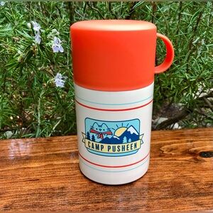 New PUSHEEN THE Cat Camp Pusheen Insulated Soup Beverage Thermos Spoon Set